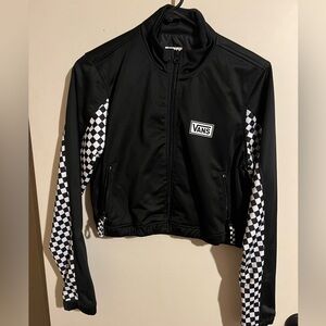 ⚡️ Vans Women's Black and White Crop-top size XS
